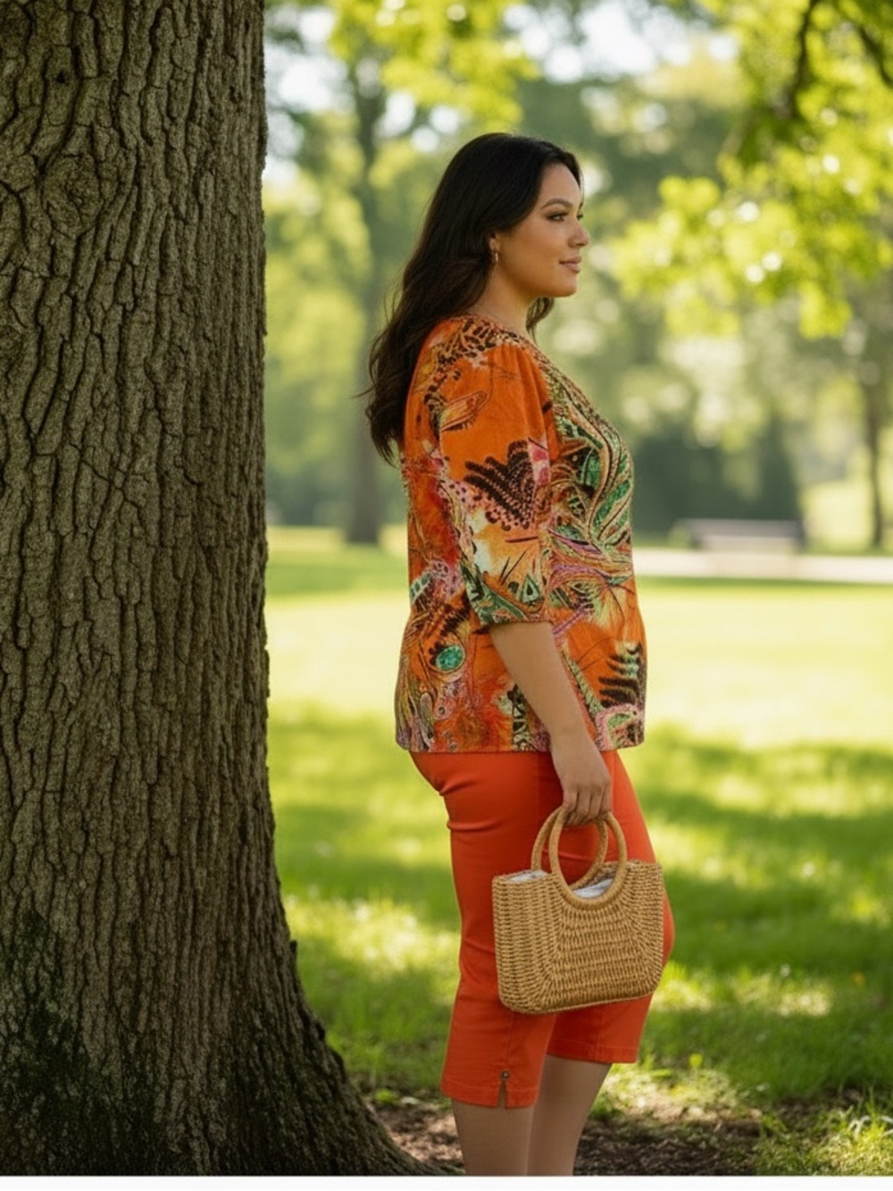 Monroe & Main Boho Paisley Print Top - Picture 2 of 12